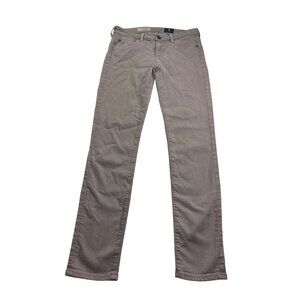 AG Adriano Goldschmied The Stevie Ankle Jeans Size 25R Slim Straight Taupe Brown